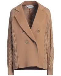 Max Mara - Camel Blazer Wool, Cashmere - Lyst