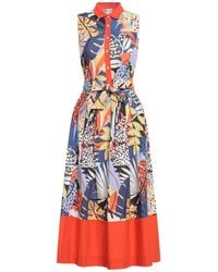 Sara Roka - Midi Dress Cotton - Lyst