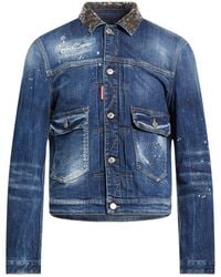 DSquared² - Denim Outerwear Cotton, Elastane - Lyst