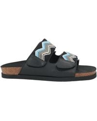 Missoni - Sandals Leather, Textile Fibers - Lyst