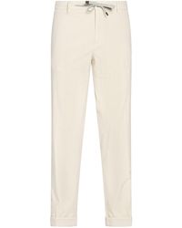 Mason's - Ivory Pants Cotton, Elastane - Lyst