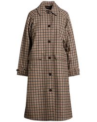 Woolrich - Taupe Coat Wool, Polyester, Polyamide - Lyst