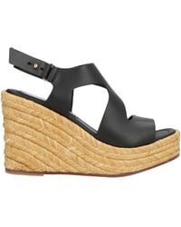 Paloma Barceló - Sandals Cow Leather, Natural Raffia - Lyst