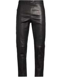 Bikkembergs - Pants Calfskin - Lyst
