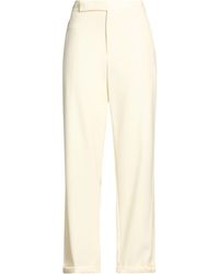 Lardini - Cream Pants Viscose, Pbt - Lyst