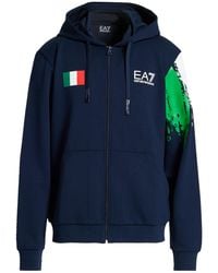 EA7 - Midnight Sweatshirt Polyester, Viscose, Elastane - Lyst