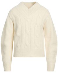 Jil Sander - Ivory Sweater Mohair Wool, Alpaca Wool, Polyamide, Wool - Lyst