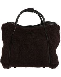 Max Mara - Dark Handbag Alpaca Wool, Virgin Wool, Silk - Lyst