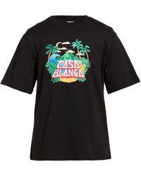 CASABLANCA - T-Shirt Organic Cotton - Lyst