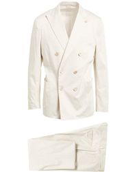 Lardini - Ivory Suit Cotton, Elastane - Lyst