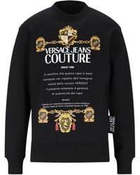 Mens Activewear Black for Men gym and workout clothes Save 32% Versace Jeans Couture Denim Round Neck Logo Thick Foil Sweatshirt in Black/Gold gym and workout clothes Versace Jeans Couture Activewear 