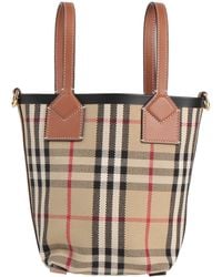 Burberry - Handbag Cotton, Polyurethane, Acrylic - Lyst