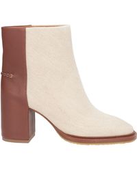 Chloé - Ankle Boots Leather, Textile Fibers - Lyst