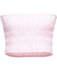SOLOTRE - Fuchsia Top Cotton, Polyester - Lyst