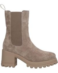 Voile Blanche - Taupe Ankle Boots Leather - Lyst