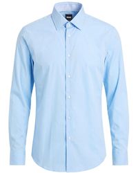 BOSS - Shirt Cotton, Elastane - Lyst
