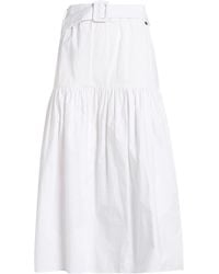 Liu Jo - Midi Skirt Cotton - Lyst