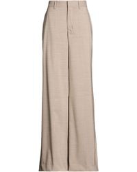 P.A.R.O.S.H. - P.A.R.O..H. Taupe Pants Virgin Wool, Elastane - Lyst