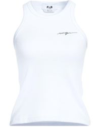 MSGM - Tank Top - Lyst