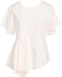 ALESSIA SANTI - Ivory Top Cotton, Polyamide, Elastane - Lyst