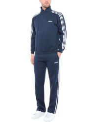 Adidas tracksuit mens navy blue Clearance