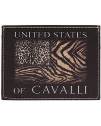 Roberto Cavalli - Cardholder Polyester, Cow Leather - Lyst