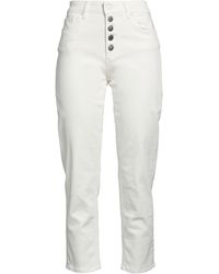 ViCOLO - Denim Couture Ivory Jeans Cotton, Elastomultiester, Elastane - Lyst