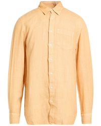 120% Lino - Camel Shirt Linen - Lyst