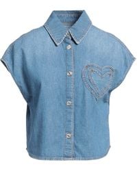 Moschino - Denim Shirt Cotton - Lyst