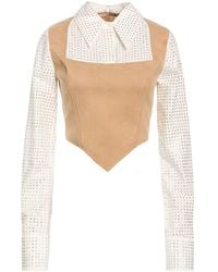 GIUSEPPE DI MORABITO - Sand Top Polyester, Elastane - Lyst