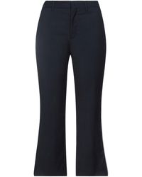 Femme Vêtements Pantalons décontractés Pantalon Synthétique Miu Miu en coloris Noir élégants et chinos Pantalons coupe droite 
