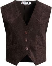 Please - Dark Tailored Vest Polyester, Elastane - Lyst