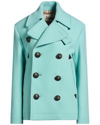 DSquared² - Sky Coat Virgin Wool, Polyamide, Cow Leather - Lyst