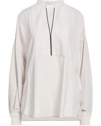 Brunello Cucinelli - Top Polyester, Cupro, Virgin Wool - Lyst
