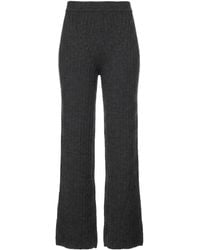 Twinset - Charcoal Pants Wool, Polyamide, Elastane - Lyst