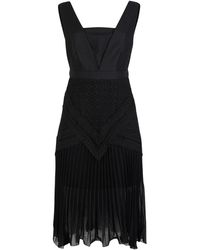 True Decadence Vestido por la rodilla - Negro