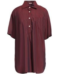 Massimo Alba - Burgundy Top Cotton, Silk - Lyst