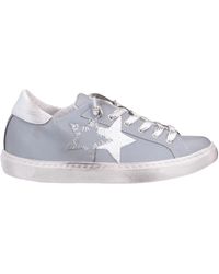 2 STAR Shoes Woman Low Sneakers 2SD 1868 Grigio Scuro 