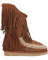 Mou - Tan Boot Soft Leather, Shearling - Lyst
