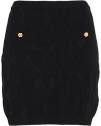 Versace - Mini Skirt Viscose, Cotton, Polyester, Elastane, Polyamide - Lyst