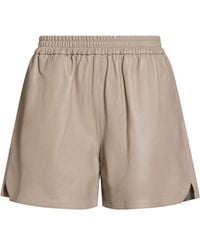 Arma - Taupe Shorts & Bermuda Shorts Lambskin - Lyst