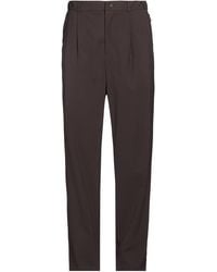 Hevò - Dark Pants Polyester, Virgin Wool, Elastane - Lyst