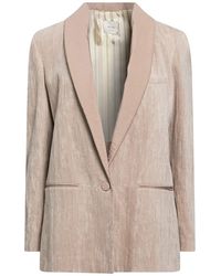 Alysi - Chocolat Blazer Cotton, Metal Fiber, Silk, Polyamide - Lyst