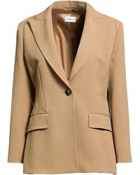 Marella - Sand Blazer Polyester, Elastane - Lyst