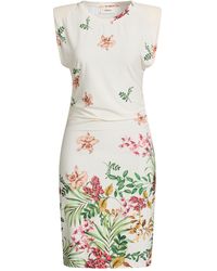 ViCOLO - Cream Mini Dress Polyester - Lyst