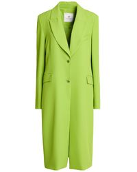 Compagnia Italiana - Lime Overcoat & Trench Coat Polyester, Elastane - Lyst