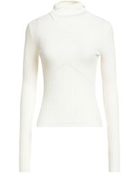ANDREADAMO - Ivory Sweater Viscose, Polyester, Polyamide, Elastane - Lyst
