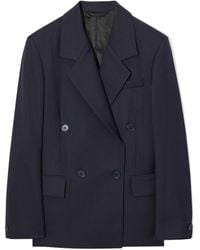 COS - Double-breasted Wool Blazer - Lyst