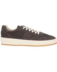 Philippe Model - Dark Sneakers Leather - Lyst