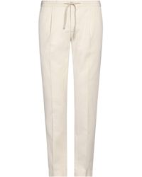 Incotex - Ivory Pants Cotton, Elastane - Lyst